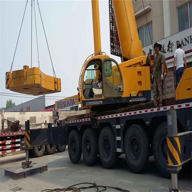 玉田县当地吊车出租|机器吊装|75吨|工厂搬迁服务